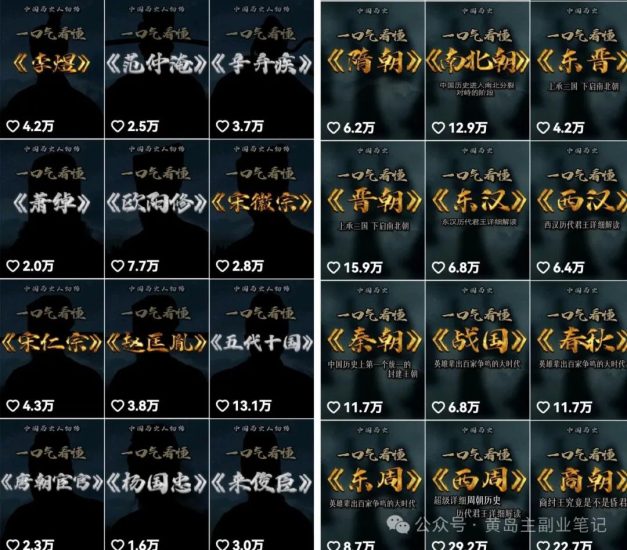 冒泡网创：历史解说新视频赛道，条条爆款制作过程！-冒泡网