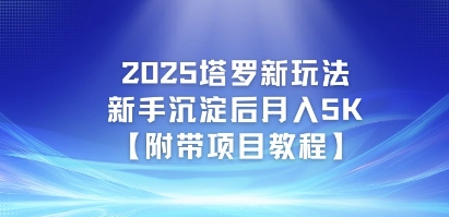 2025塔罗新玩法，新手沉淀后月入5K【附带项目教程】-冒泡网