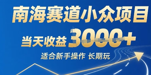 南海赛道小众项目，当天收益1k+适合新手操作可以长期玩-冒泡网