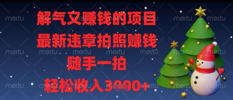 解气又挣钱的项目，最新违章拍照挣钱，随手一拍，轻松收入多张【揭秘】-冒泡网