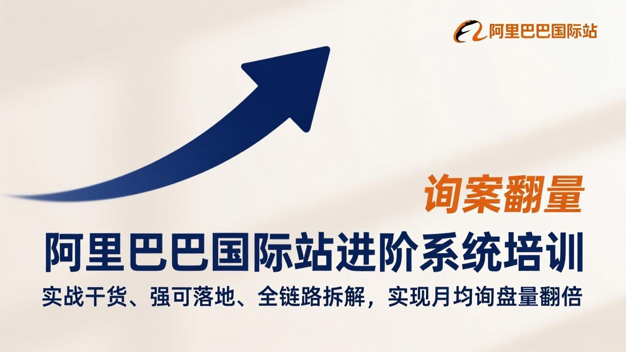 阿里巴巴国际站进阶系统培训，实战干货、强可落地、全链路拆解，实现月均询盘量翻倍-冒泡网