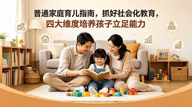 付费文章：普通家庭育儿指南，抓好社会化教育，四大维度培养孩子立足能力-冒泡网