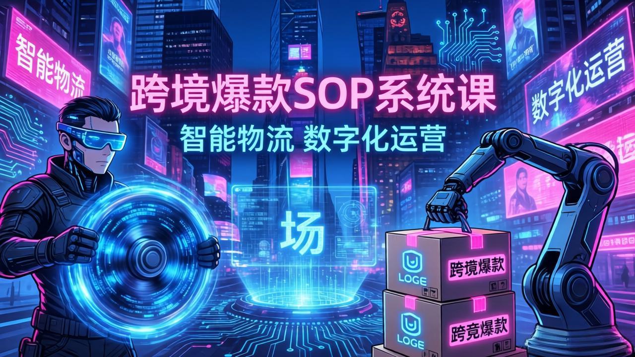 跨境爆款SOP系统课，“内容飞轮+精准投放+AI自动化”为核心，拆解“人×货×场”黄金公式-冒泡网