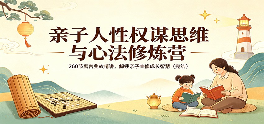 亲子人性权谋思维与心法修炼营：260节寓言典故精讲，解锁亲子共修成长智慧(完结)-冒泡网