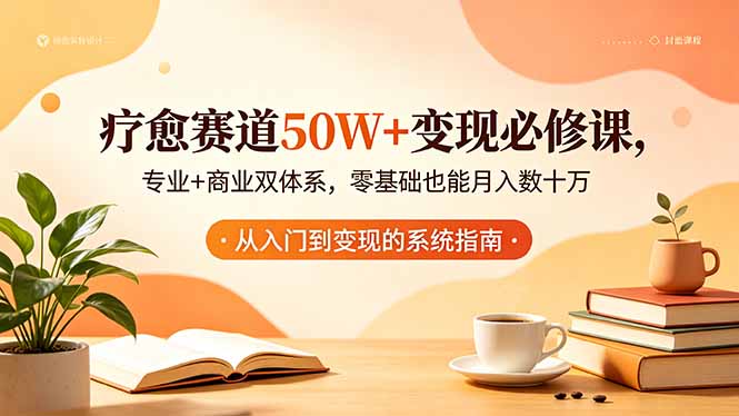 疗愈赛道50W+变现必修课，专业+商业双体系，零基础也能月入数十万-冒泡网
