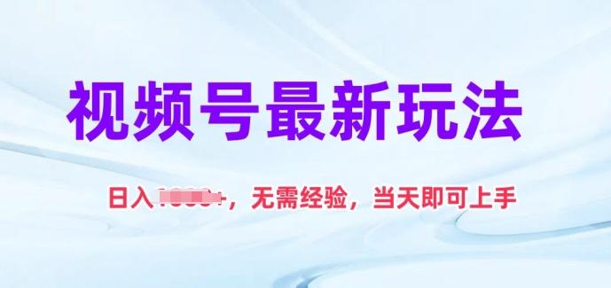 视频号最新玩法，日入1k+，无需经验，当天即可上手【揭秘】-冒泡网