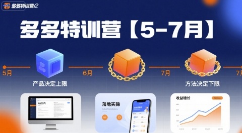 多多特训营【5-7月】产品决定上限，方法决定下限，各种玩法技巧落地实操-冒泡网
