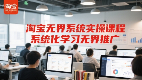 淘宝无界系统实操课程，系统化学习无界推广-冒泡网