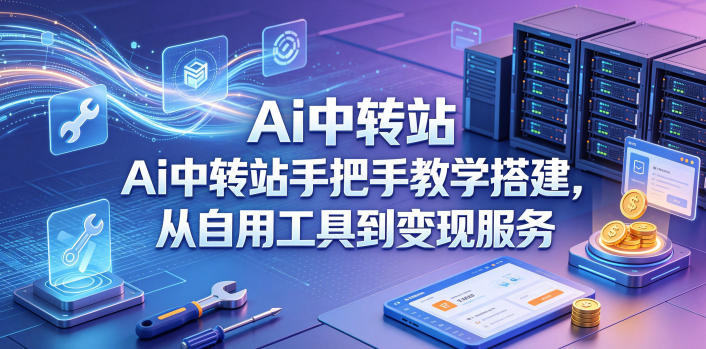 11d808b75283c7e04222ff4833aa775d.jpeg Ai中转站手把手教学搭建,从自用工具到变现服务