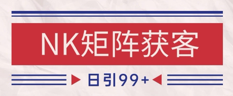 小红书某音NK赛道引流获客 自热矩阵日引200+【揭秘】-冒泡网