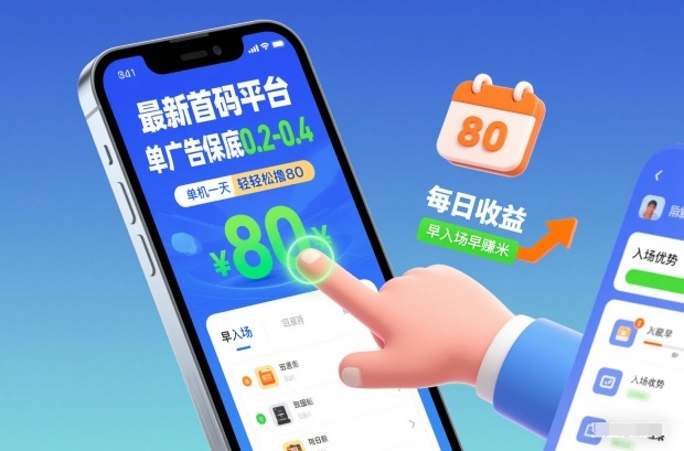 最新首码平台，单广告保底0.2-0.4，单机一天轻松撸80，早入场早賺米【揭秘】-冒泡网