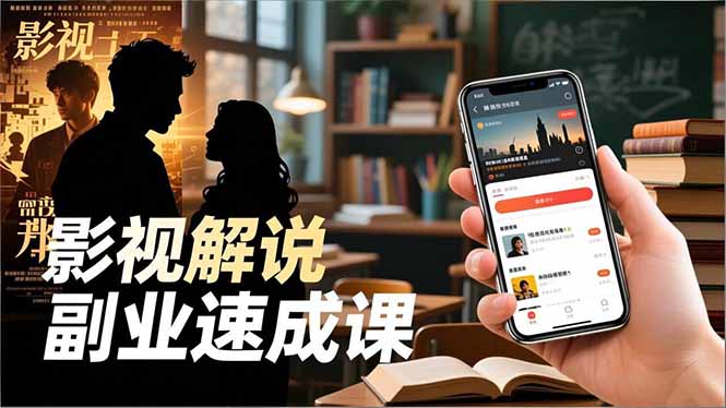 16dfbd89540413d6d3891be12b96b144.jpeg Tk影视解说副业速成课,软件安装、全流程实操、爆款预设,新手两周变现