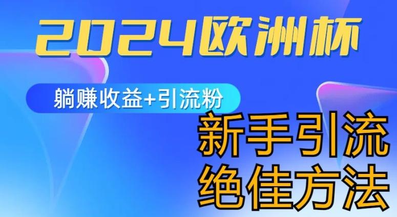 2024欧洲杯风口的玩法及实现收益躺赚+引流粉丝的方法，新手小白绝佳项目【揭秘】-冒泡网
