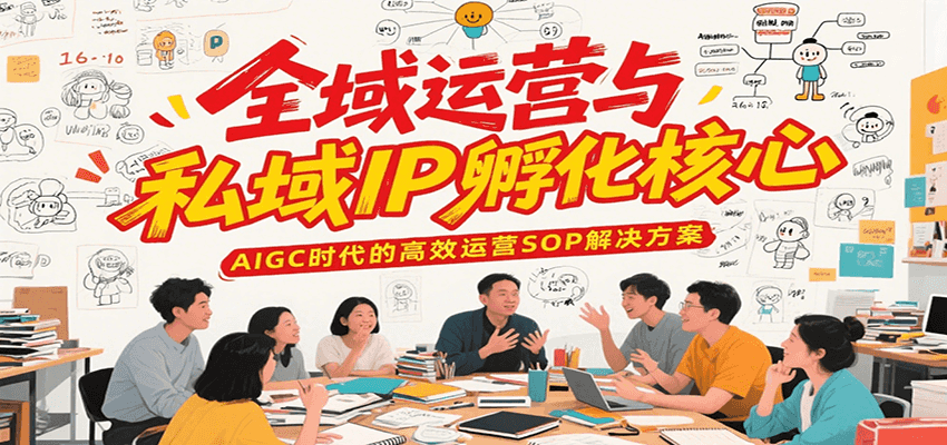 全域运营与私域IP孵化核心，AIGC时代的高效运营SOP解决方案-冒泡网