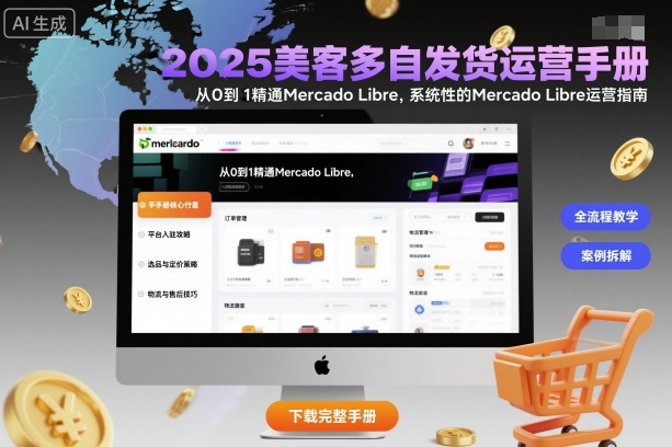 2025美客多自发货运营手册：从0到1精通Mercado Libre，系统性的Mercado Libre运营指南-冒泡网