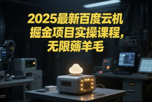 2025最新百度云机掘金项目实操课程单窗口保底5-10元月收益单窗口150+【揭秘】-冒泡网