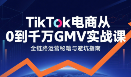 三千老师·TikTok电商从0到千万GMV实战课(更新)-冒泡网
