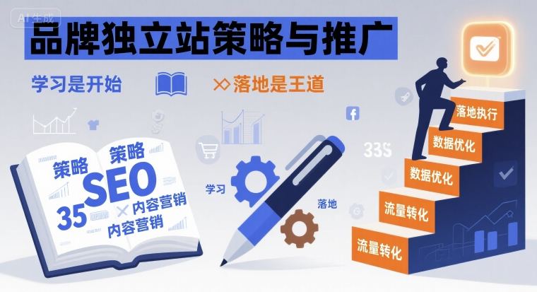 品牌独立站策略与推广，学习是开始，落地是王道-冒泡网