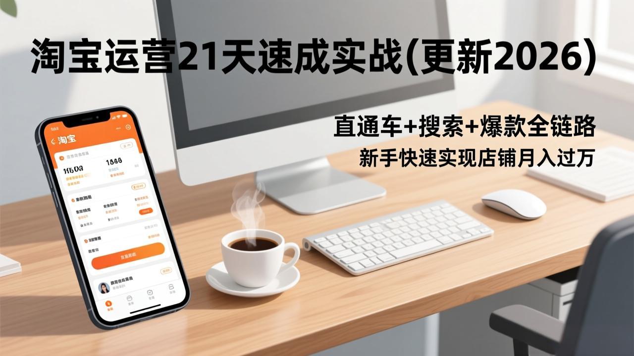 淘宝运营21天速成实战(更新3月-冒泡网