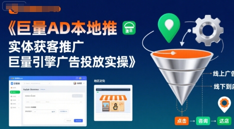 巨量AD本地推实体获客推广，巨量引擎广告投放实操-冒泡网