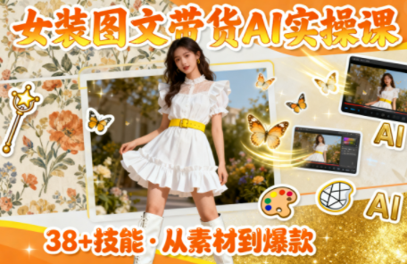 女装图文带货的AI实操课-冒泡网