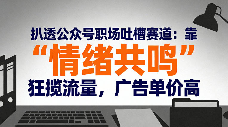 扒透公众号职场吐槽赛道：靠“情绪共鸣”狂揽流量，广告单价高-冒泡网
