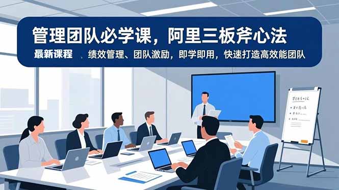 管理团队必学课，阿里三板斧心法、绩效管理、团队激励，即学即用，快速打造高效能团队-冒泡网