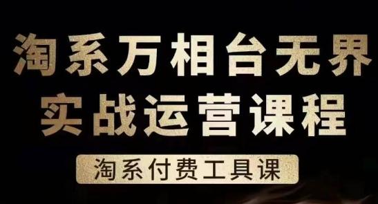 淘系万相台无界实战运营课，淘系付费工具课-冒泡网