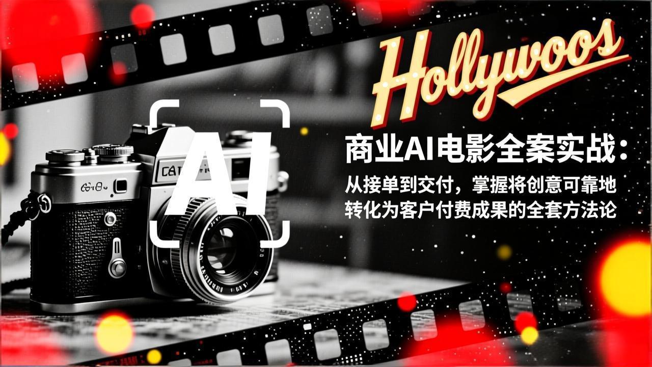 商业AI电影全案实战：从接单到交付，掌握将创意可靠地转化为客户付费成果的全套方法论-冒泡网