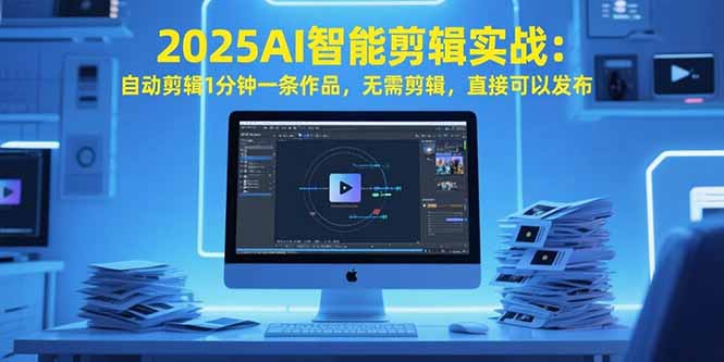 2025AI智能剪辑实战：自动剪辑1分钟一条作品，无需剪辑，直接可以发布-冒泡网