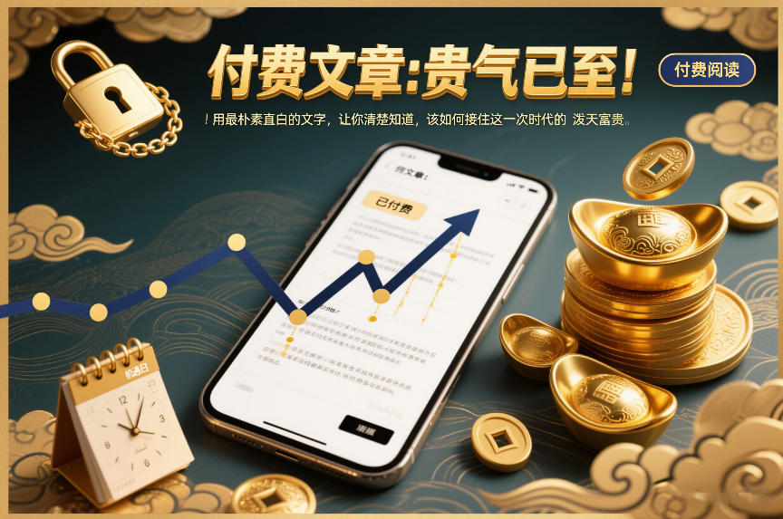 付费文章：贵气已至！用最朴素直白的文字，让你清楚知道，该如何接住这一次时代的泼天富贵-冒泡网