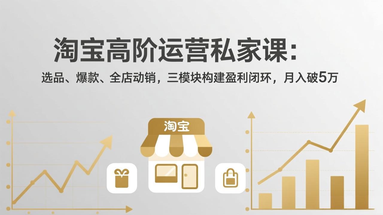 淘宝高阶运营私家课(更新26年4月-冒泡网