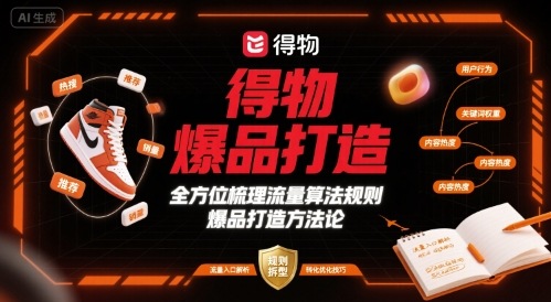 得物爆品打造，全方位梳理得物流量算法规则爆品打造规则-冒泡网