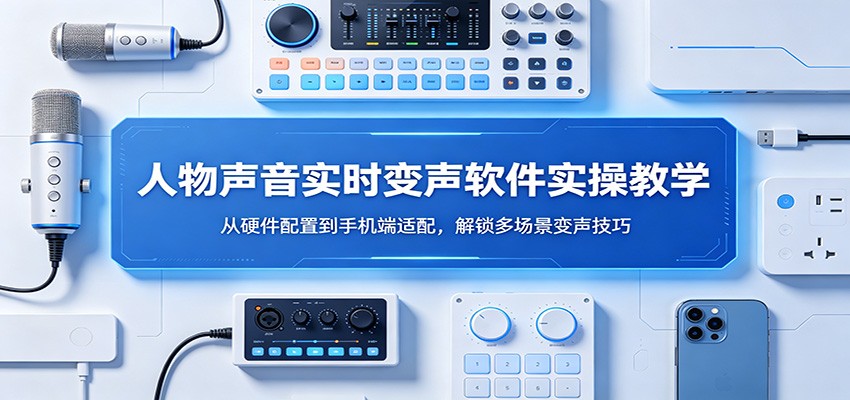 人物声音实时变声软件实操教学：从硬件配置到手机端适配，解锁多场景变声技巧-冒泡网