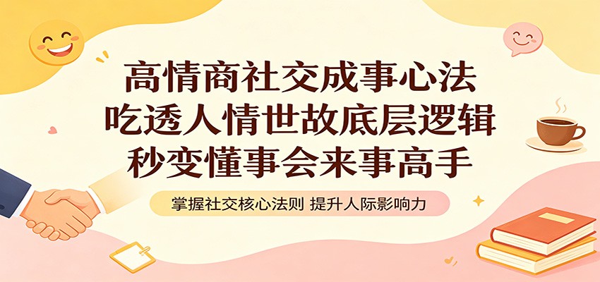 高情商社交成事心法:吃透人情世故底层逻辑,秒变懂事会来事高手-冒泡网