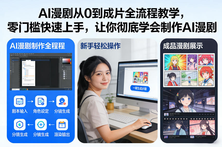 AI漫剧从0到成片全流程教学，零门槛快速上手，让你彻底学会制作AI漫剧【保姆级教程】-冒泡网