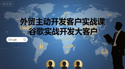 外贸主动开发客户实战课，谷歌实战开发大客户-冒泡网