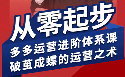 海神·拼多多运营进阶系统课(更新8月)-冒泡网
