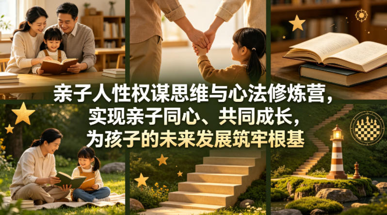 3d46e61146975180468180c4efe065fb.jpeg 亲子人性权谋思维与心法修炼营,实现亲子同心、共同成长,为孩子的未来发展筑牢根基【音频】