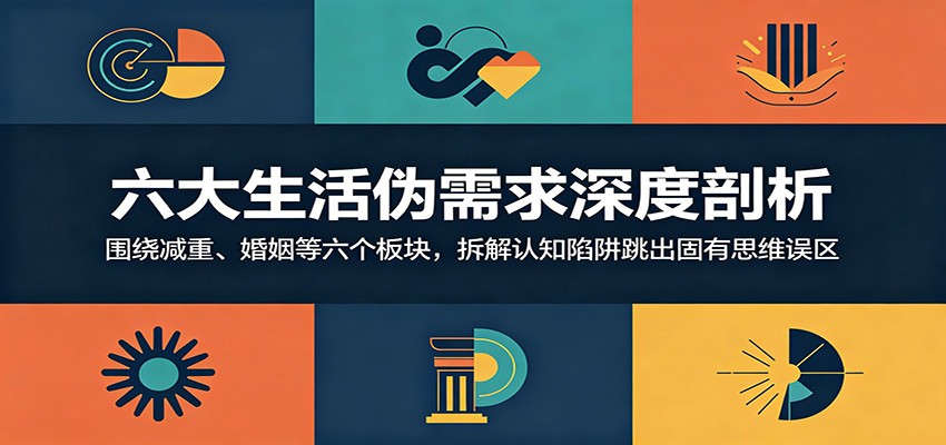 六大生活伪需求深度剖析:围绕减重、婚姻等六个板块,拆解认知陷阱跳出固有思维误区-冒泡网