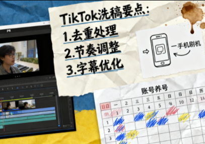 TikTok洗稿剪辑全流程课-冒泡网
