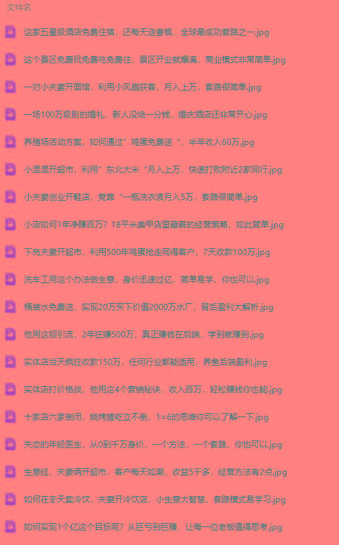 (9607期)真实有效391套商业模式，年入几十到几百万案例解析(电子书+视频+图文)