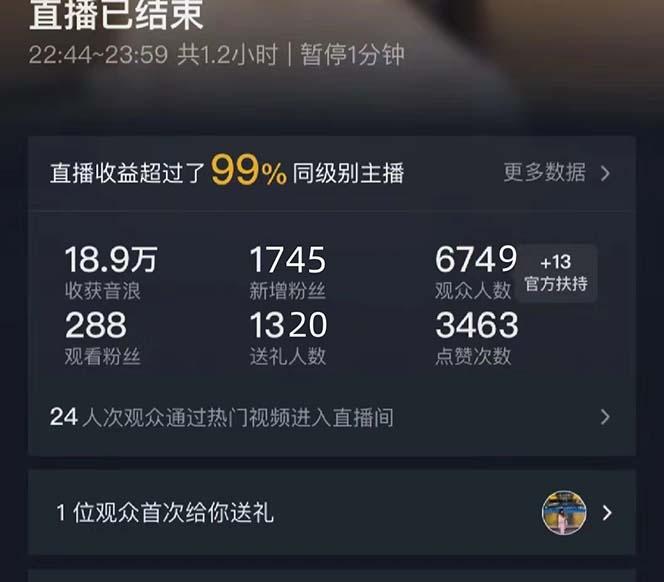 抖音美女直播，单场收益7000+,新手小白也可操作-冒泡网