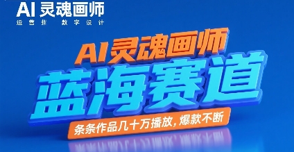 AI灵魂画师，蓝海赛道，条条作品几十W播放，爆款不断-冒泡网