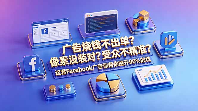 广告烧钱不出单？像素没装对？受众不精准？这套Facebook广告课帮你避开90%的坑-原创双语字幕-冒泡网