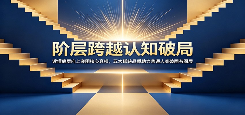 阶层跨越认知破局：读懂底层向上突围核心真相，五大稀缺品质助力普通人突破固有圈层-冒泡网