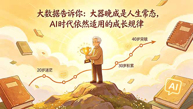 付费文章：大数据告诉你：大器晚成是人生常态，AI 时代依然适用的成长规律-冒泡网