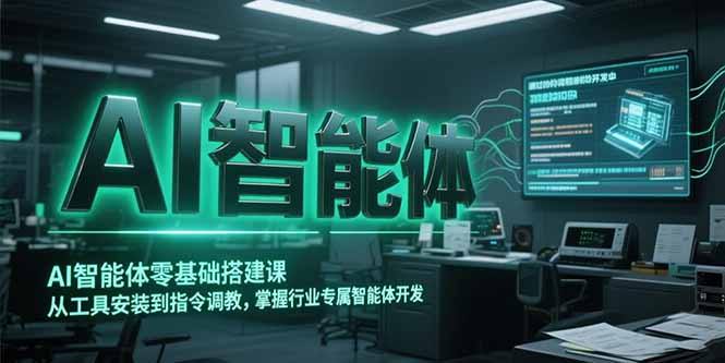 AI智能体零基础搭建课，从工具安装到指令调教，掌握行业专属智能体开发…-冒泡网