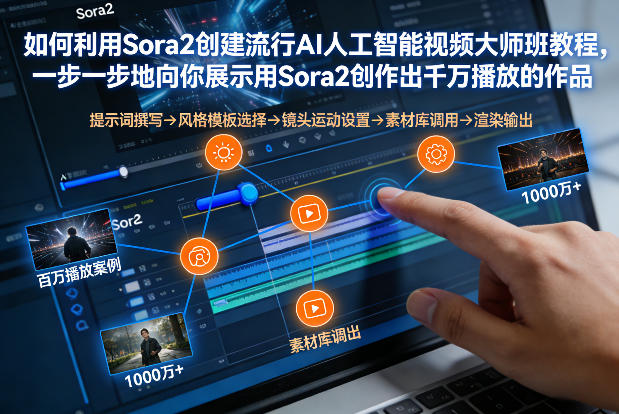 如何利用Sora2创建流行AI人工智能视频大师班，一步一步地向你展示用Sora2创作出千万播放的作品-冒泡网