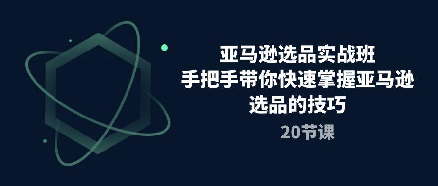 亚马逊选品实战班，手把手带你快速掌握亚马逊选品的技巧(20节课-冒泡网
